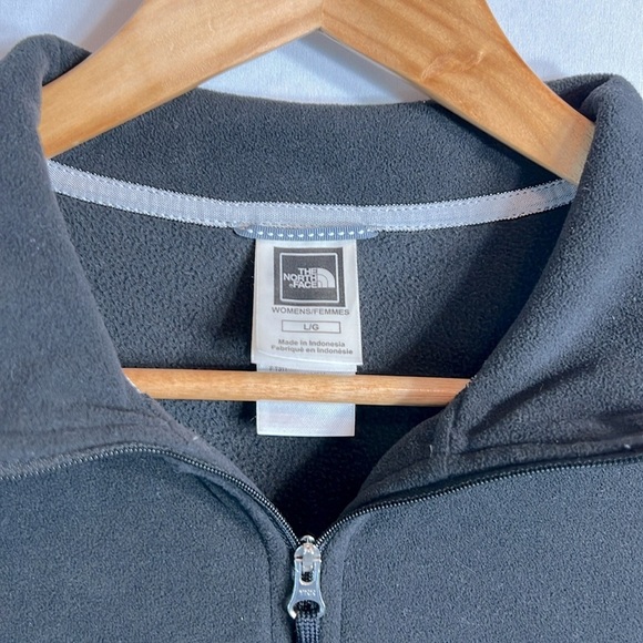 The North Face TKA 100 Quarter-zip Black Fleece size L - Picture 2 of 7